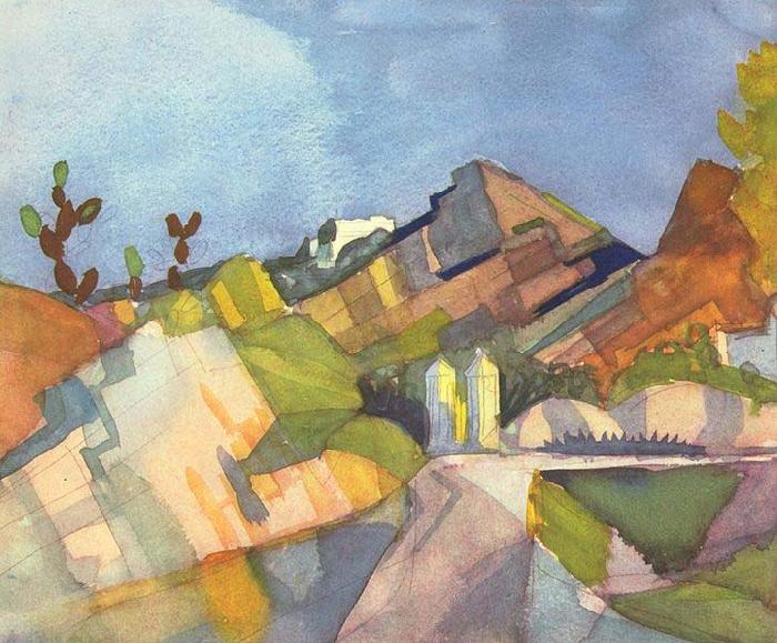 August Macke Felsige Landschaft oil painting image